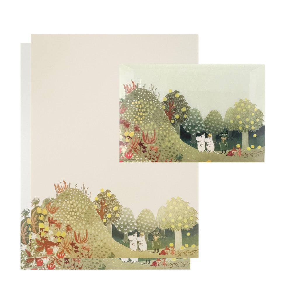 Moomin Translucent Letter Set · Green Garden Scene