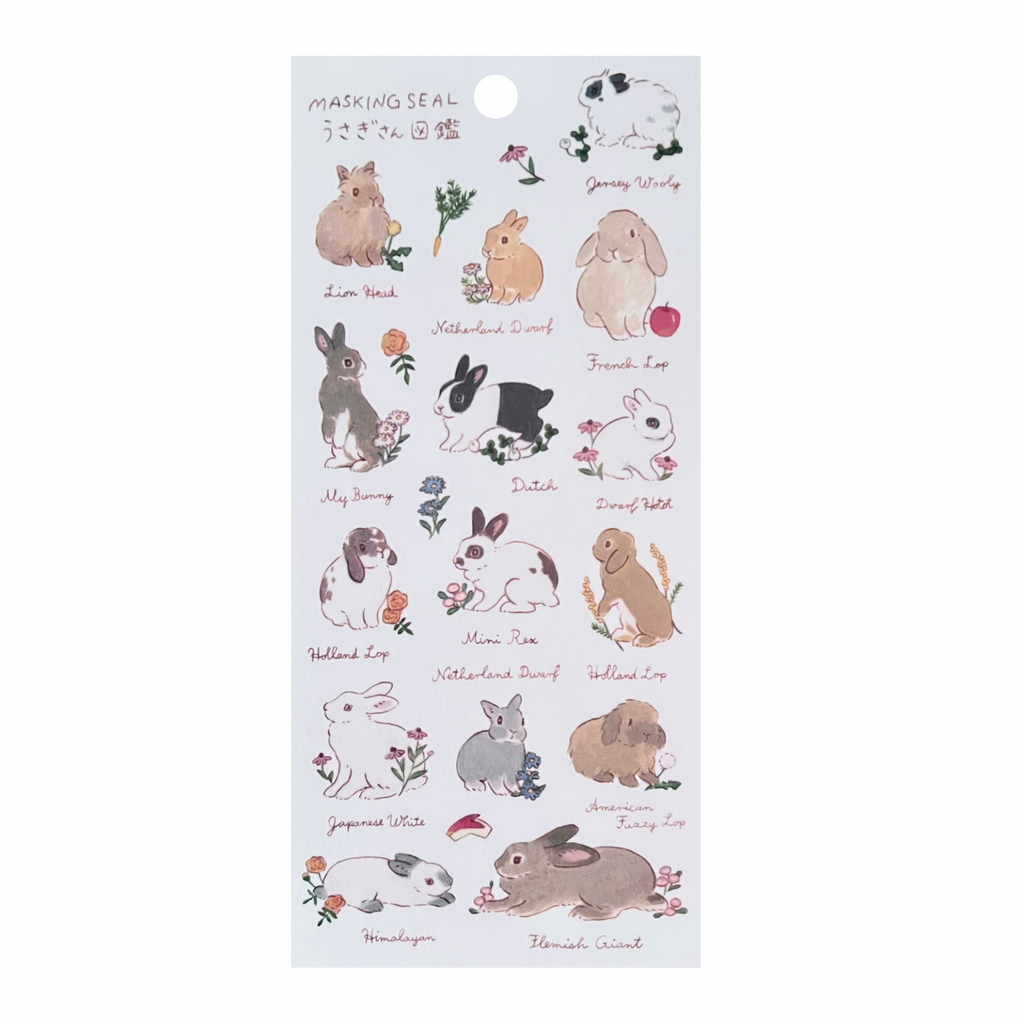 Moriyama Shigeko Rabbit Stickers