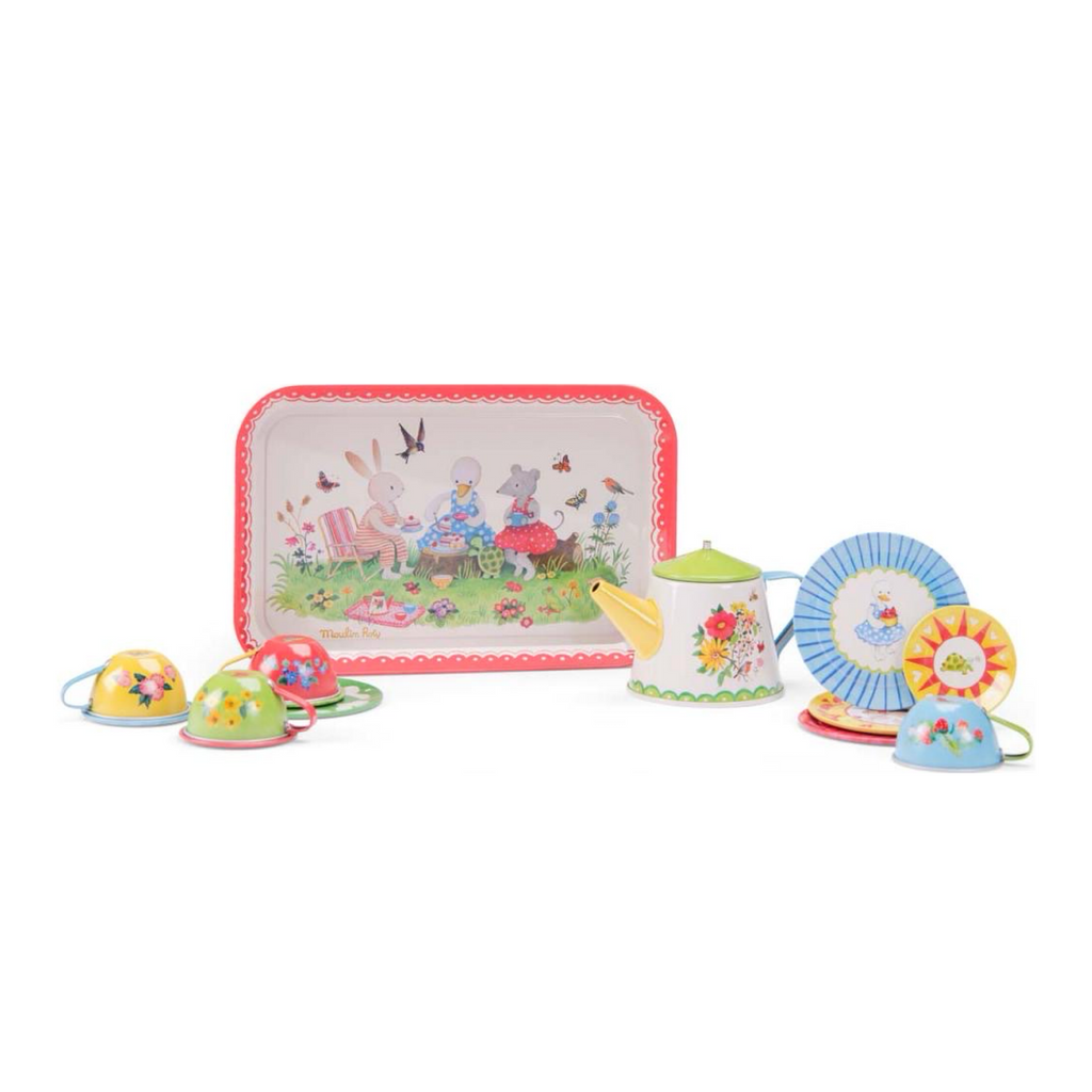 Moulin Roty La Grande Famille Spring Tea Set