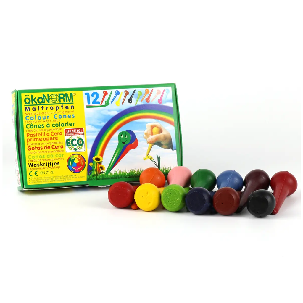 Okonorm 12 Piece Raindrop Crayons