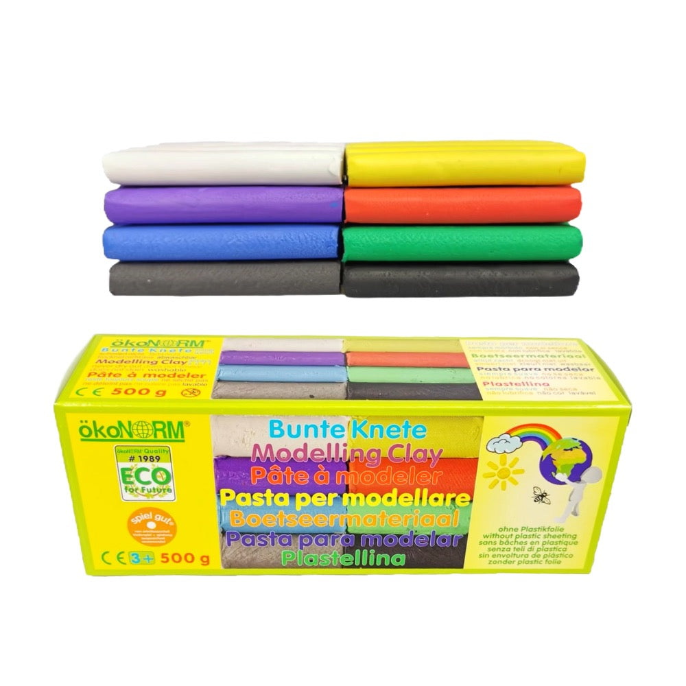 Okonorm Eco 8 Piece Colorful Modeling Clay Set