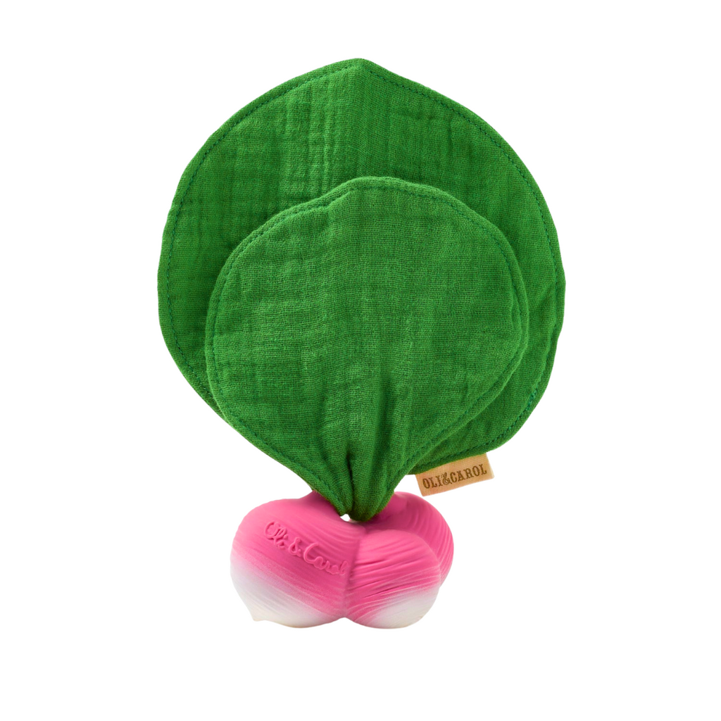 Oli and Carol Ramona The Radish Natural Rubber Doudou Teether