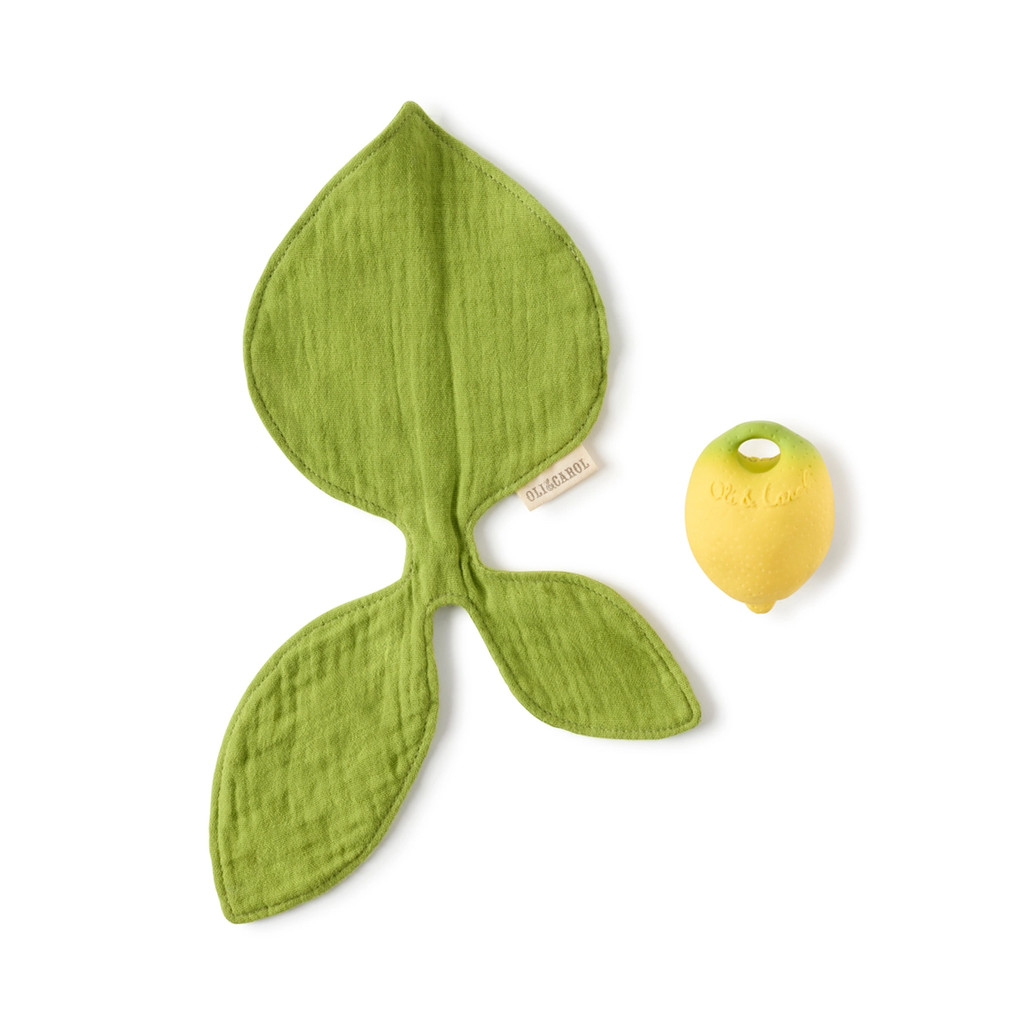 Oli and Carol Mini Lemon Natural Rubber Doudou Teether