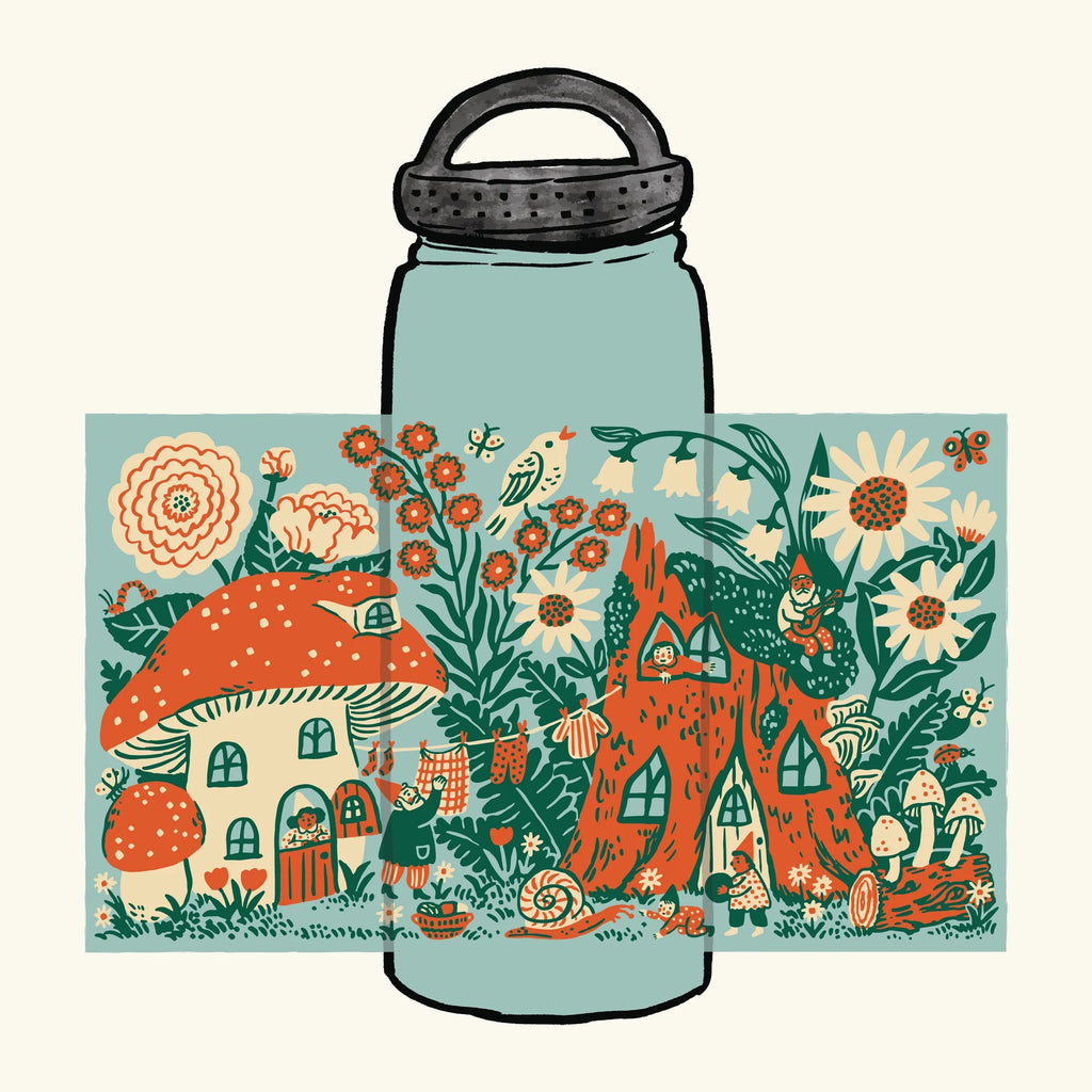 Phoebe Wahl Blossom Village Insulated Water Bottle
