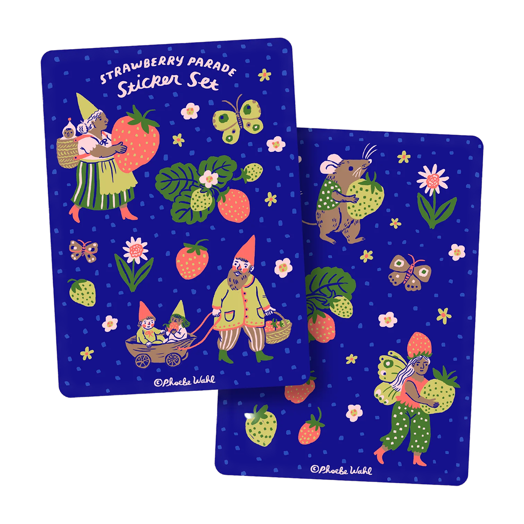 Phoebe Wahl Sticker Set · Strawberry Parade