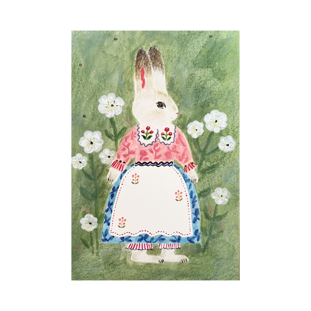 Aiko Fukawa Rabbits and Cats in Festive Attire Single Postcards · Multiple Styles
