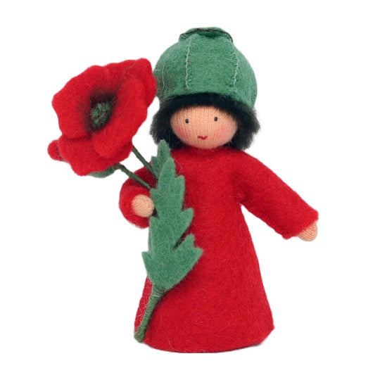 Red Poppy Prince Holding Flower · Fair