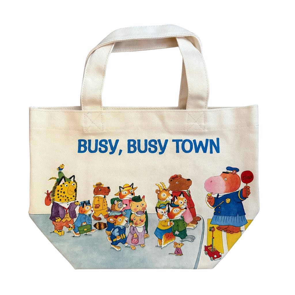 Richard Scarry Canvas Tote Bag · Huckle Cat on a Scooter
