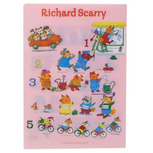 Richard Scarry Clear File Folder · 123 Busytown *Limited Edition