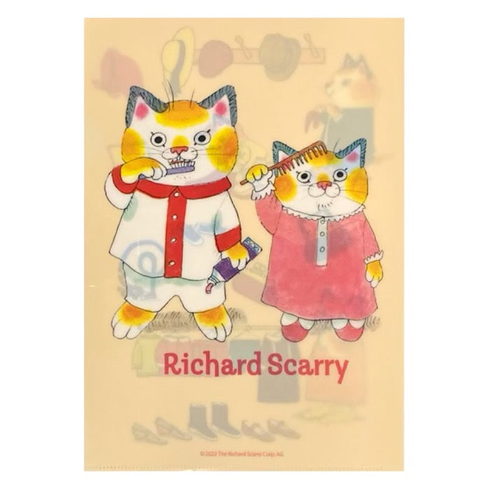 Richard Scarry Clear File Folder · Brushing Teeth and Getting Dressed