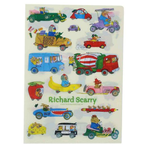 Richard Scarry A4 File Folder · Vehicles *Limited Edition