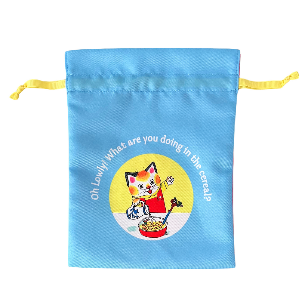 Richard Scarry Drawstring Bag · Huckle Family Cats Dining *Limited Edition