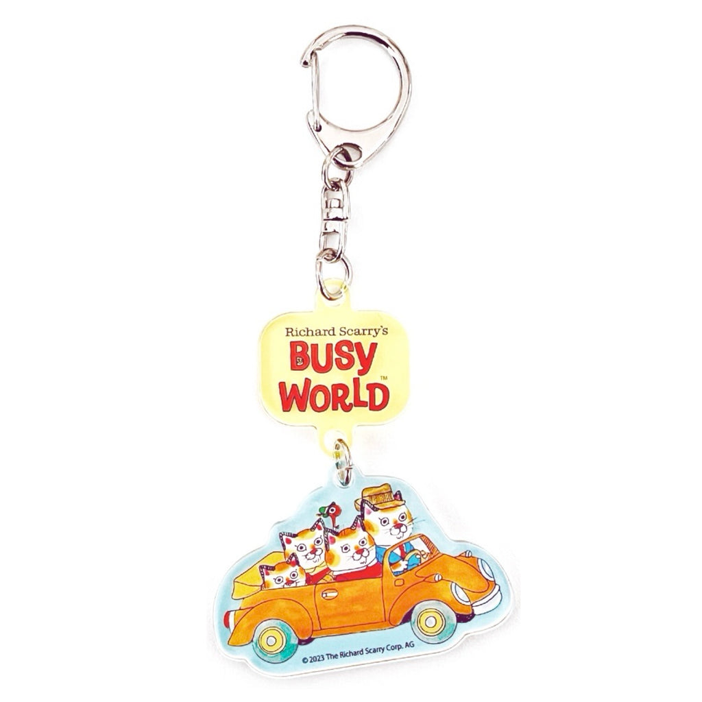 Richard Scarry Keychain · Cat Family Adventures