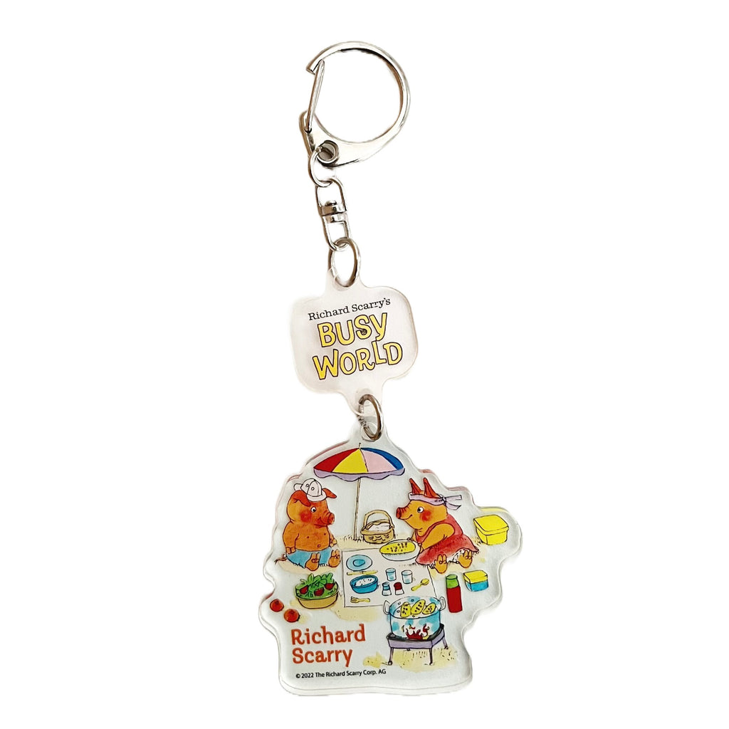 Richard Scarry Keychain · Pigs at the Beach