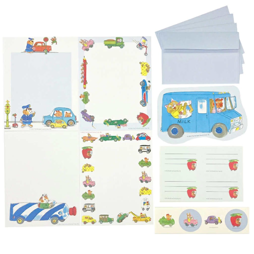 Richard Scarry Letter Set · Vehicles