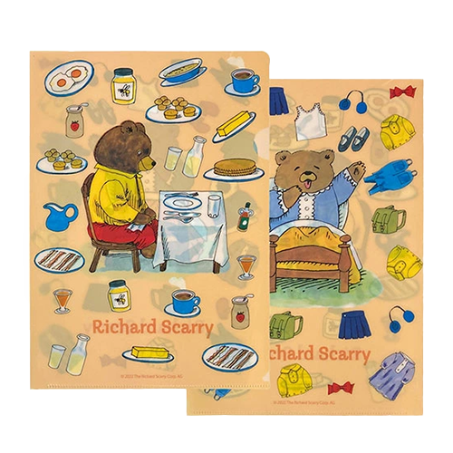 Richard Scarry Clear File Folder · Wake Up and Eat