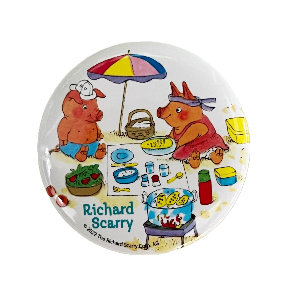 Richard Scarry Pin · Pigs at the Beach *Limited Edition