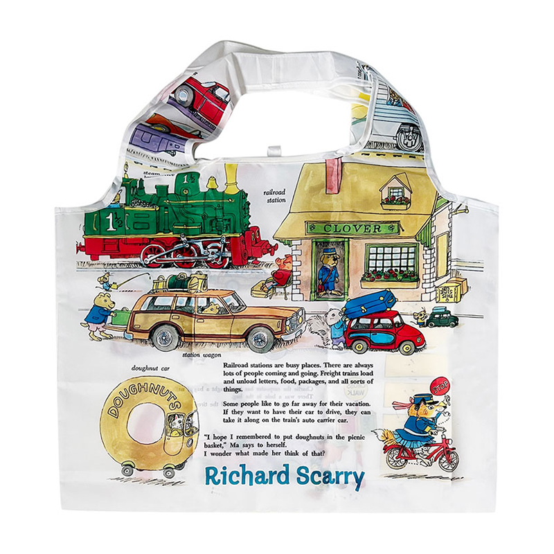 Richard Scarry Portable Shopping Bag · Car Repair and Railroad