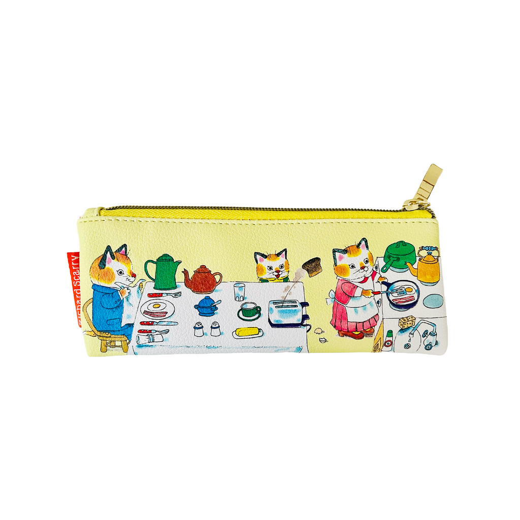 Richard Scarry Small Pencil Case · Huckle Family Cats Dining *Limited Edition