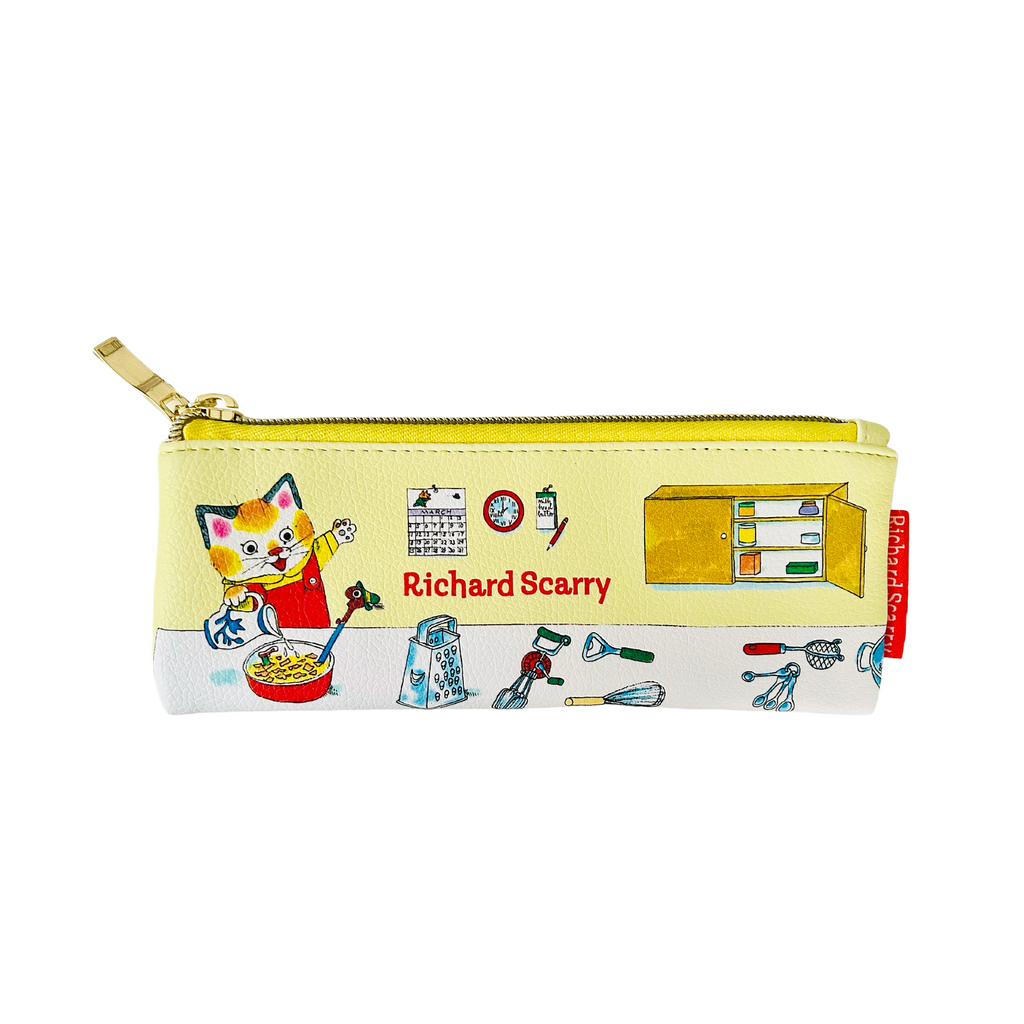 Richard Scarry Small Pencil Case · Huckle Family Cats Dining *Limited Edition