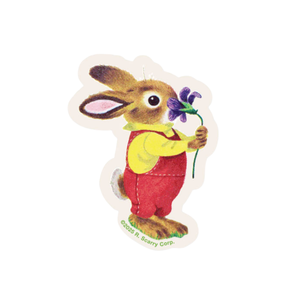 Richard Scarry Sticker · Nicholas Bunny with Iris