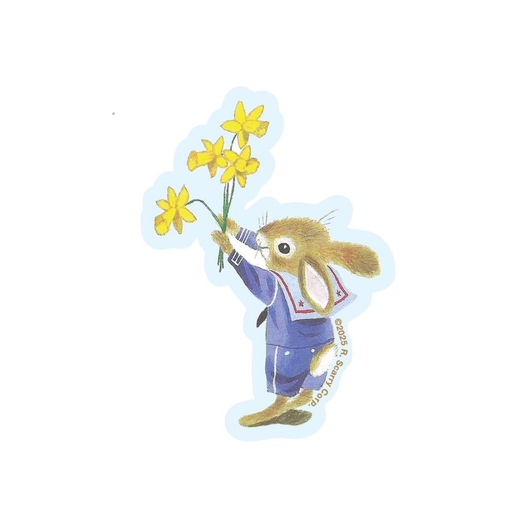 Richard Scarry Sticker · Sailor Bunny Dandelion Sticker