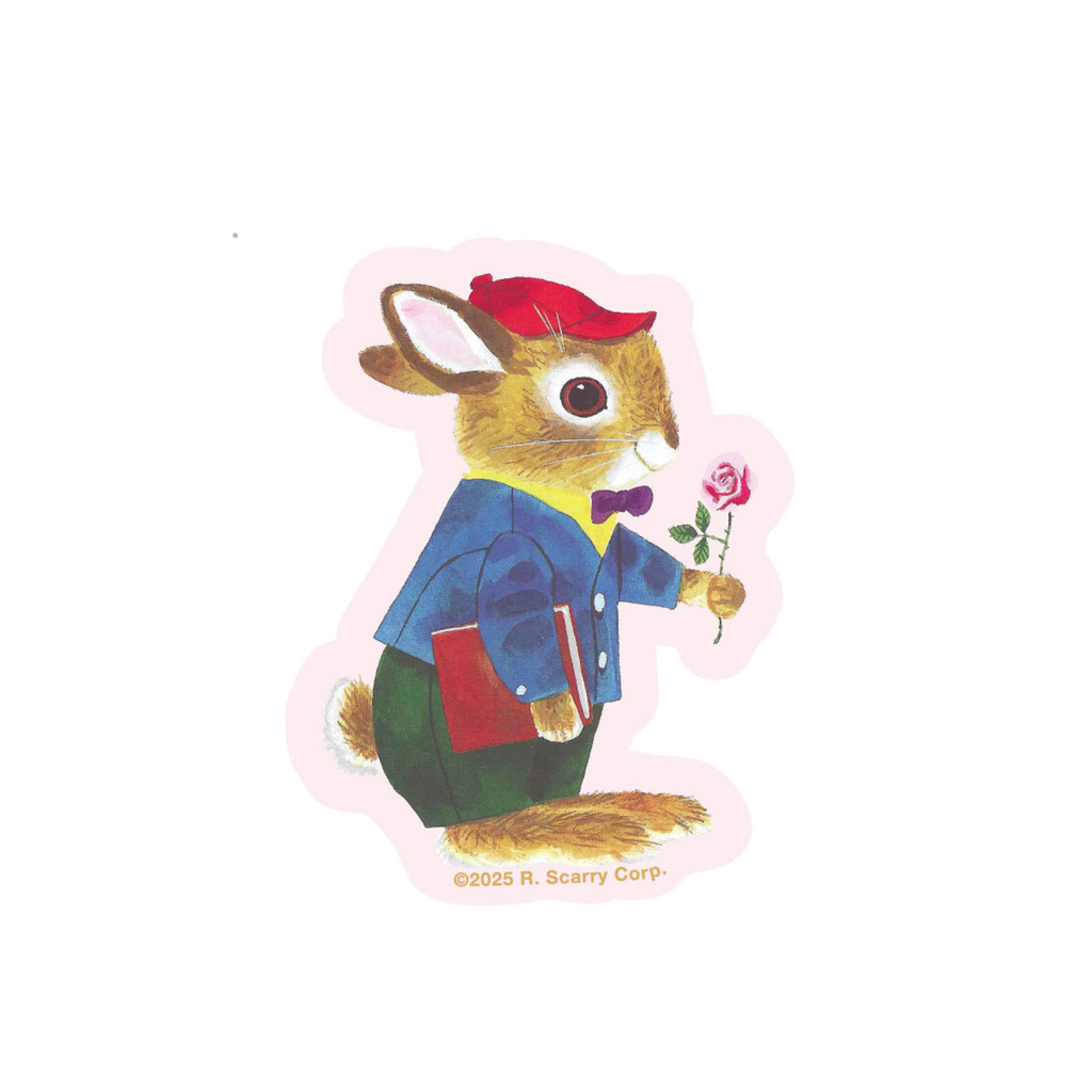 Richard Scarry Sticker · School Bunny Rose