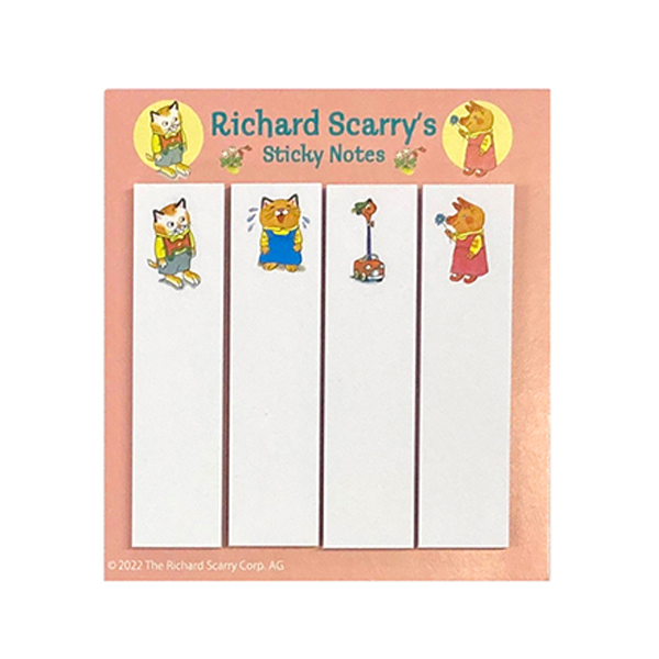 Richard Scarry Sticky Notes · Pink