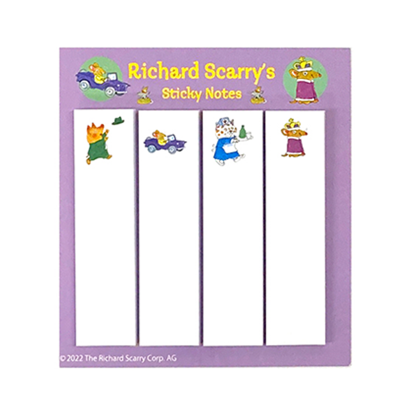 Richard Scarry Sticky Notes · Purple