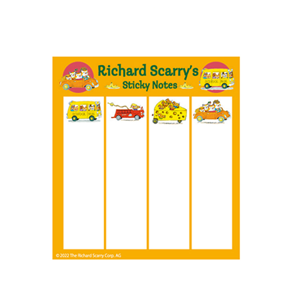 Richard Scarry Sticky Tabs  · Yellow