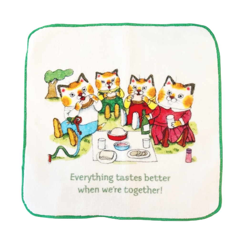 Richard Scarry Washcloth · Cat Family Picnic