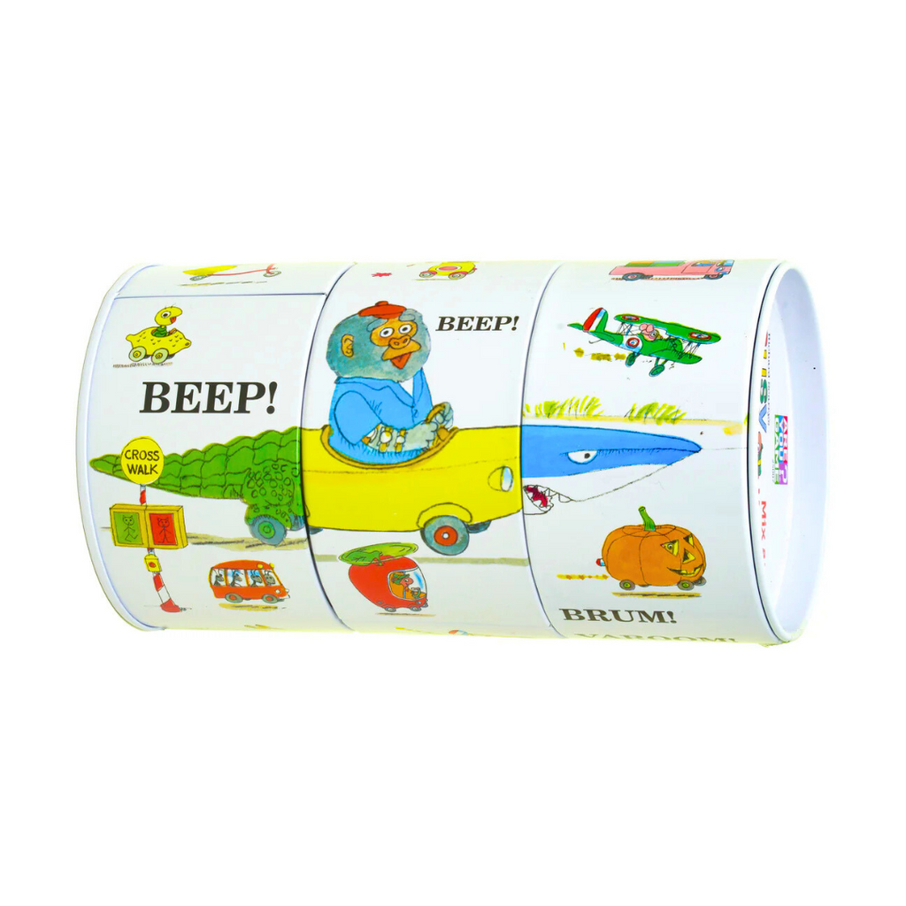 Richard Scarry's Busy World Mix and Match Tin with Puzzle