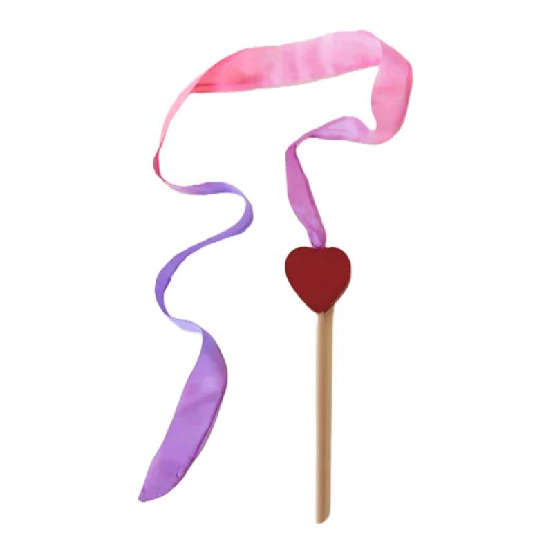 Sarah's Silk Mini Heart Streamer Wand