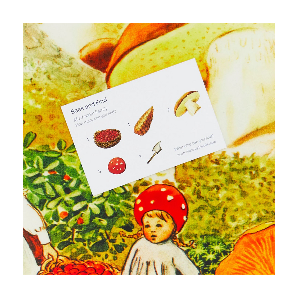 Sarah's Silks Seek & Find Playsilk · Elsa Beskow's Mushroom Family