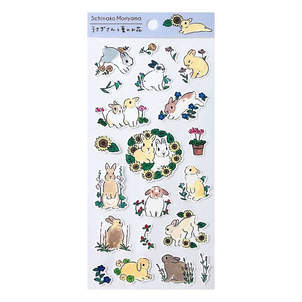 Schinako Moriyama Summer Rabbit Stickers
