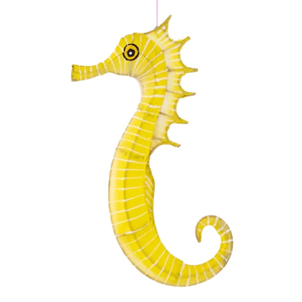 Silk Yellow Seahorse Mobile · Yellow