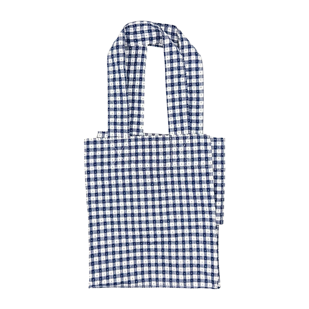 Small Grocery Bag · Navy Check