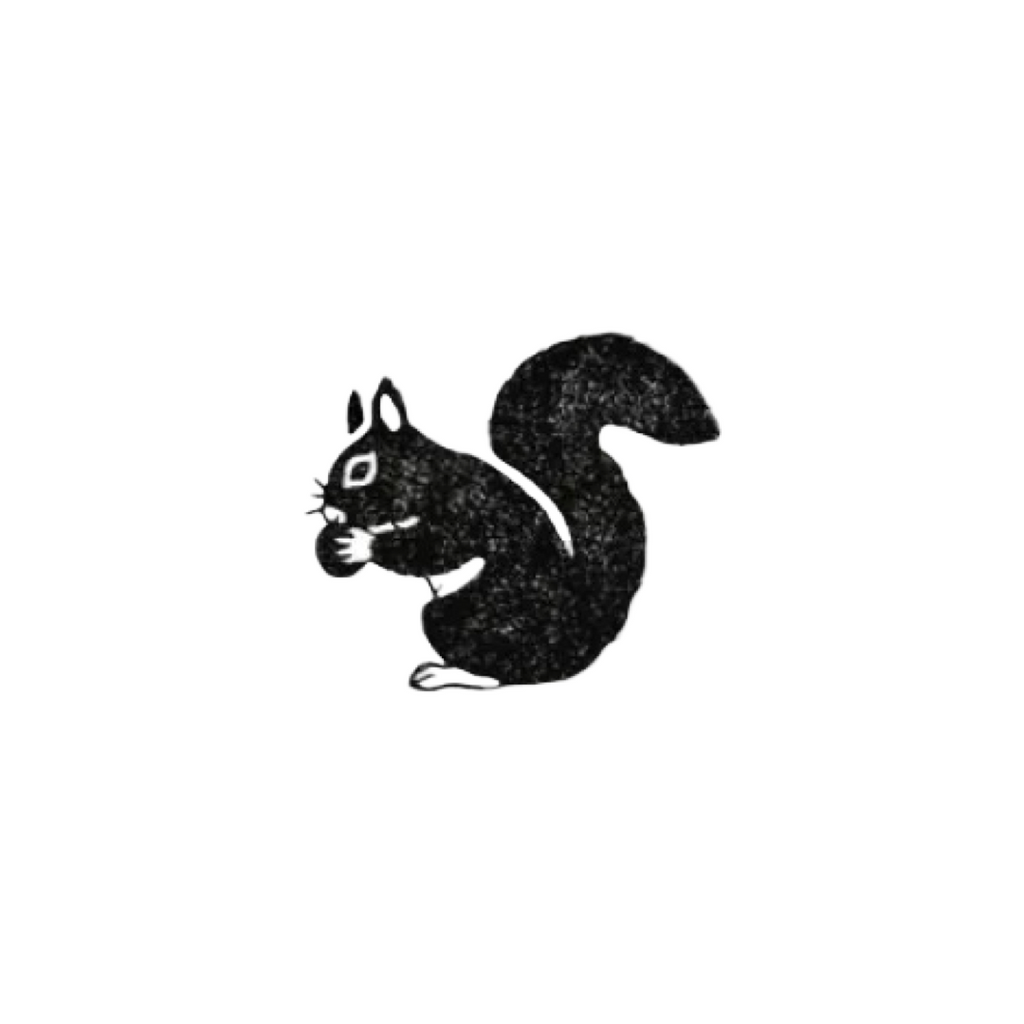 Small Wooden Rubber Stamp · Squirrel