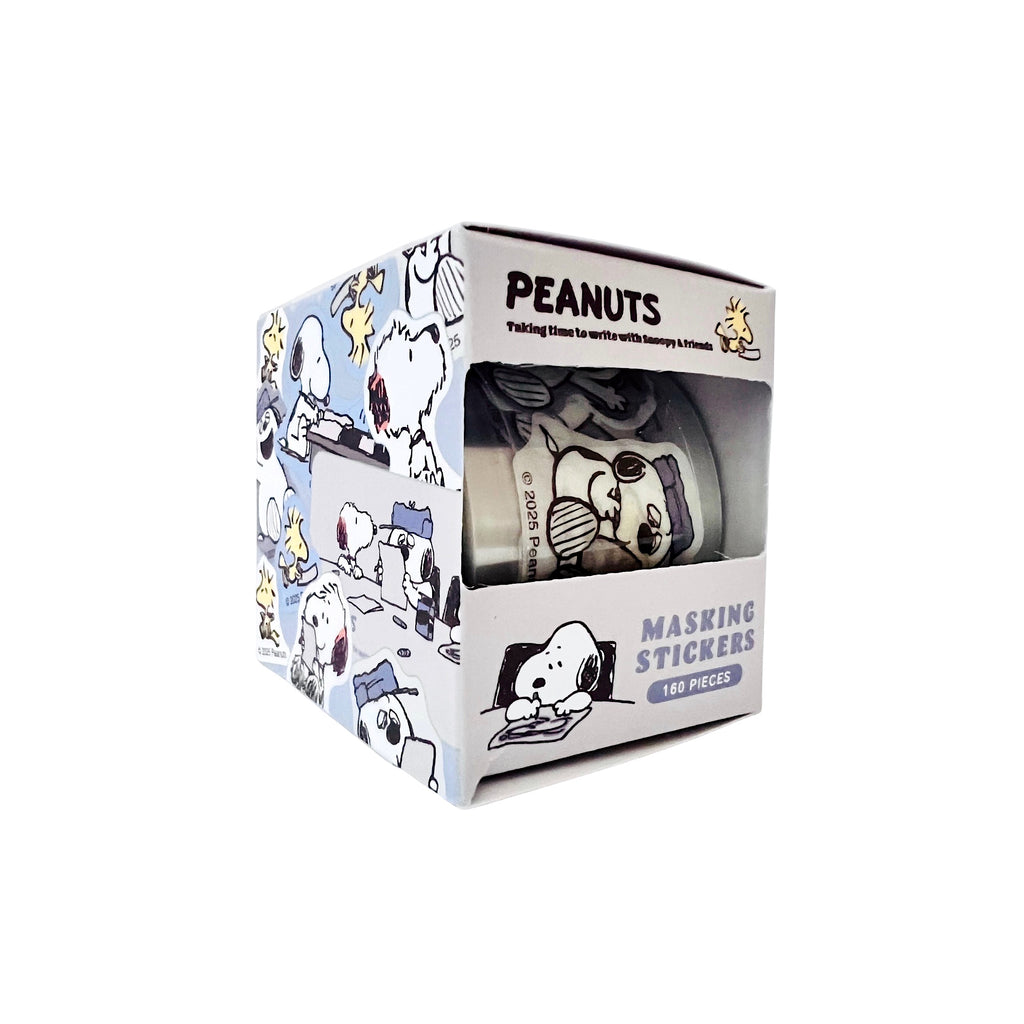 Snoopy and Siblings Pen Pals Masking Tape Sticker Roll