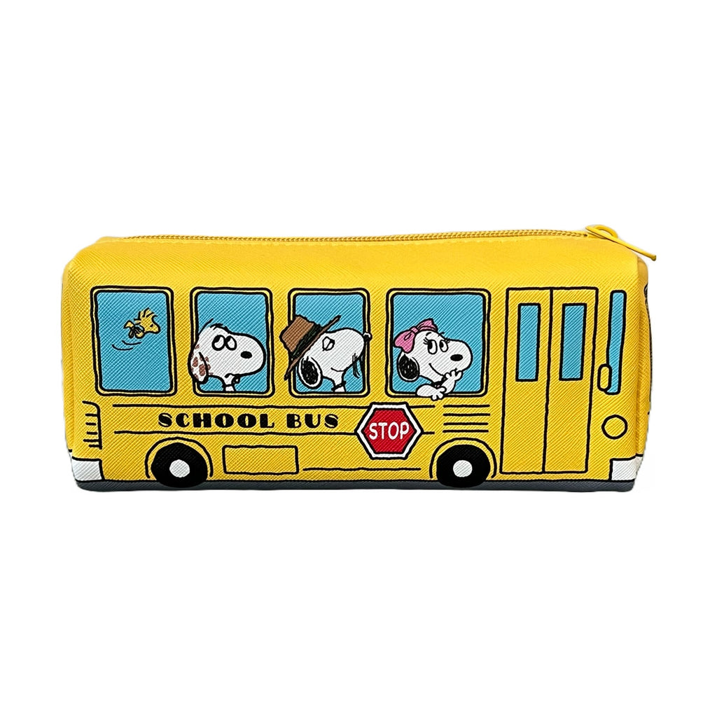 Snoopy and Siblings School Bus Pencil Case