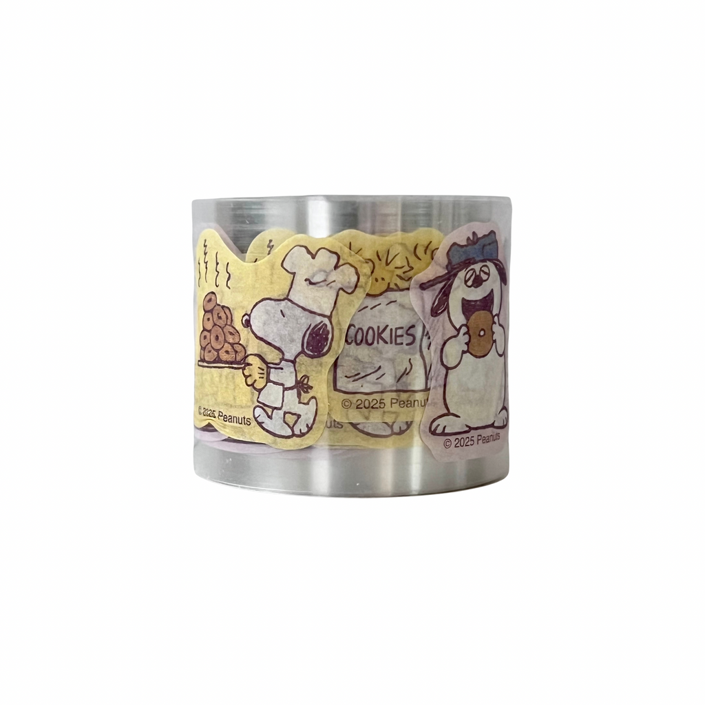 Snoopy and Siblings Snack Time Masking Tape Sticker Roll