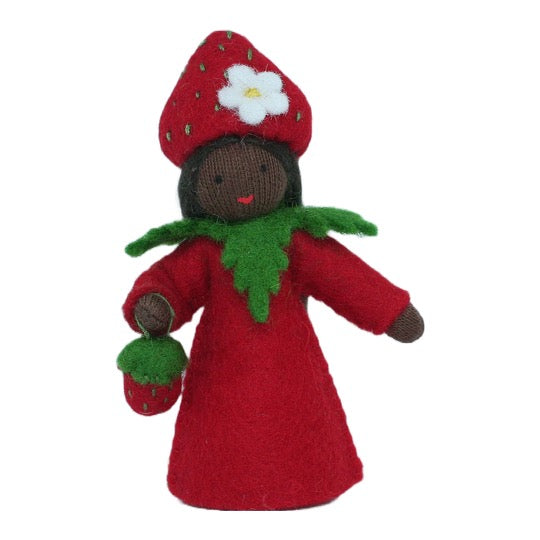 Strawberry Fairy Holding Berry · Black