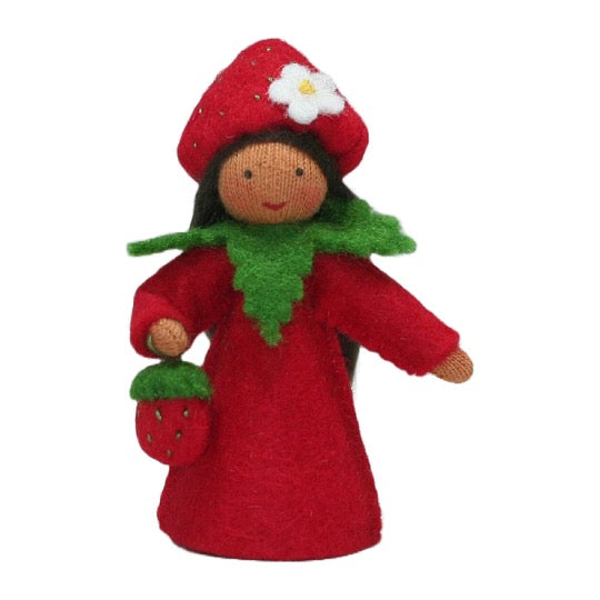 Strawberry Fairy Holding Berry · Brown