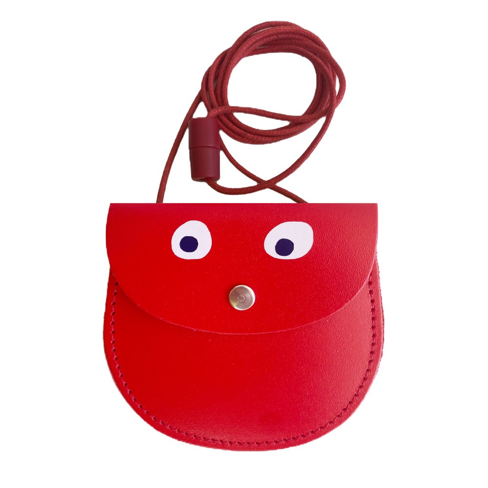 Surprise Eyes Pocket Money Purse · Red