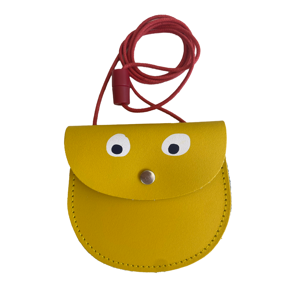 Surprise Eyes Pocket Money Purse · Yellow