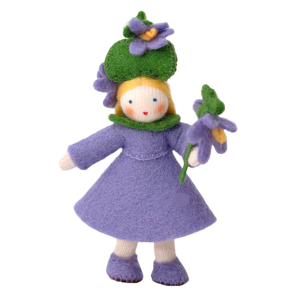 Sweet Violet Flower Girl · White