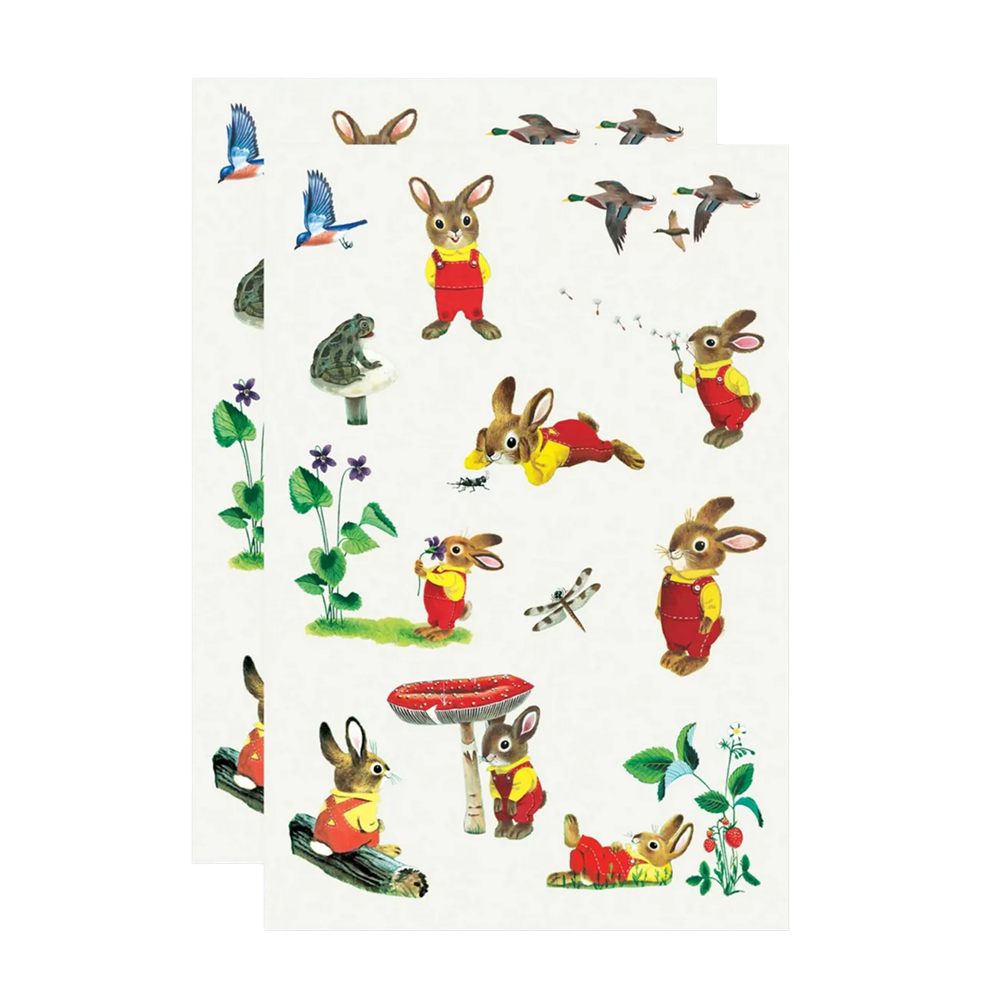 Tattly Richard Scarry I Am Bunny Temporary Tattoo Sheets