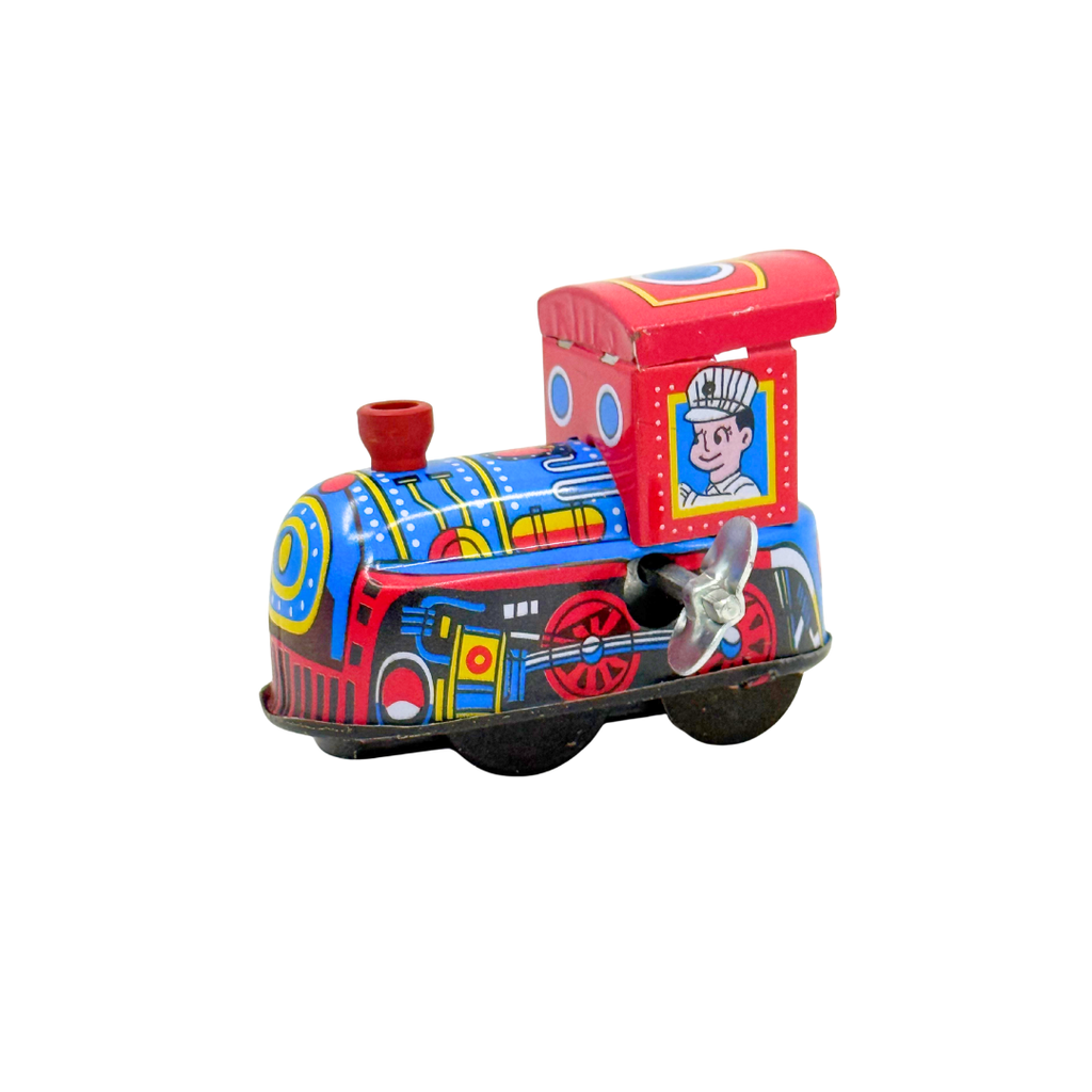 Retro Tin Wind Up Locomotive
