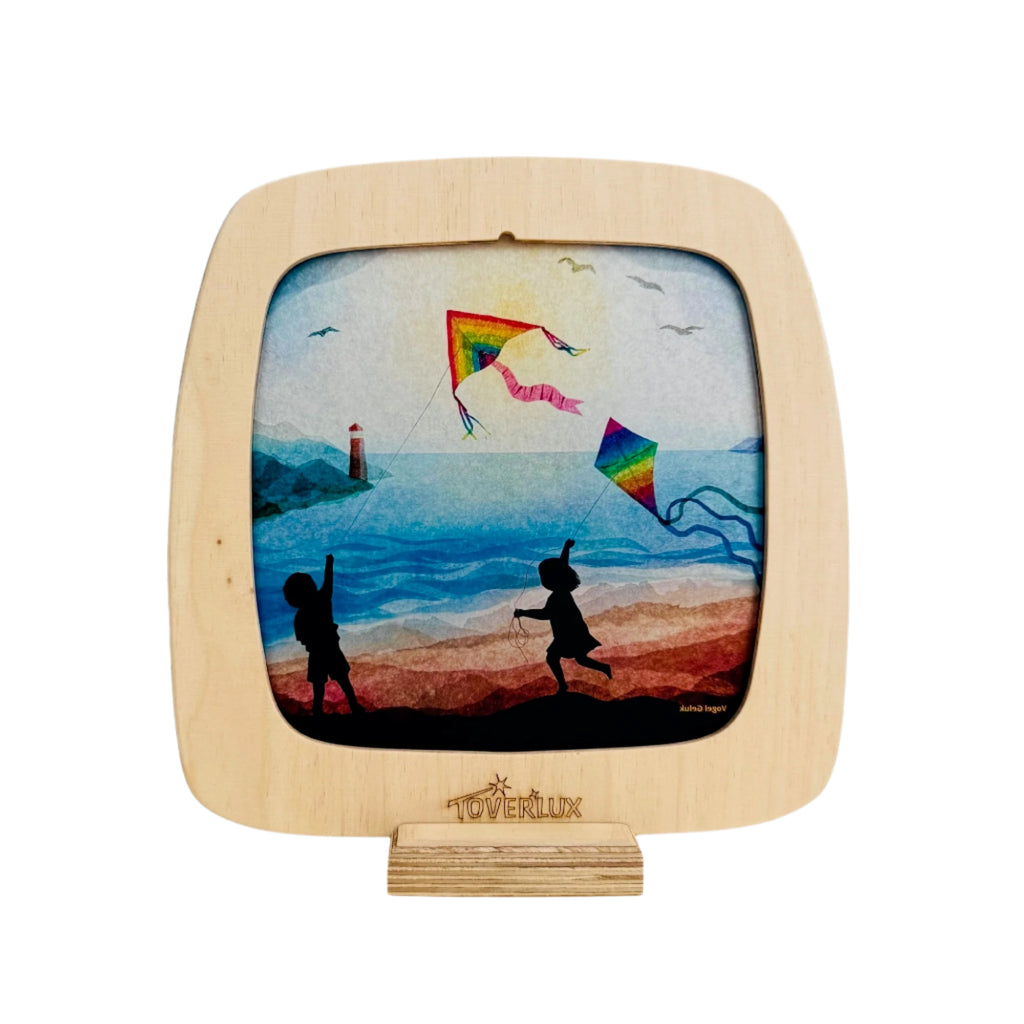Toverlux Silhouette Insert · Vogel Geluk Kite Scene