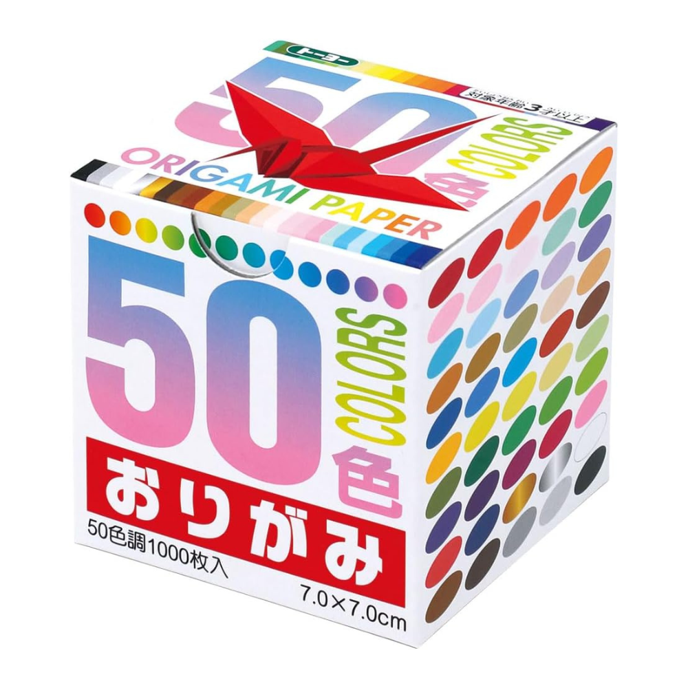 50 Color Origami Paper